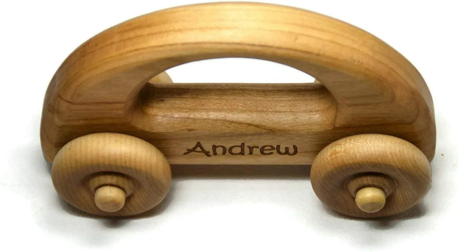 Wooden Toy Car – Handmade Natural Wood Push Car for Toddlers & Kids, Classic Gift Toy for Everyday Play - Handmade Lifestyle Shop