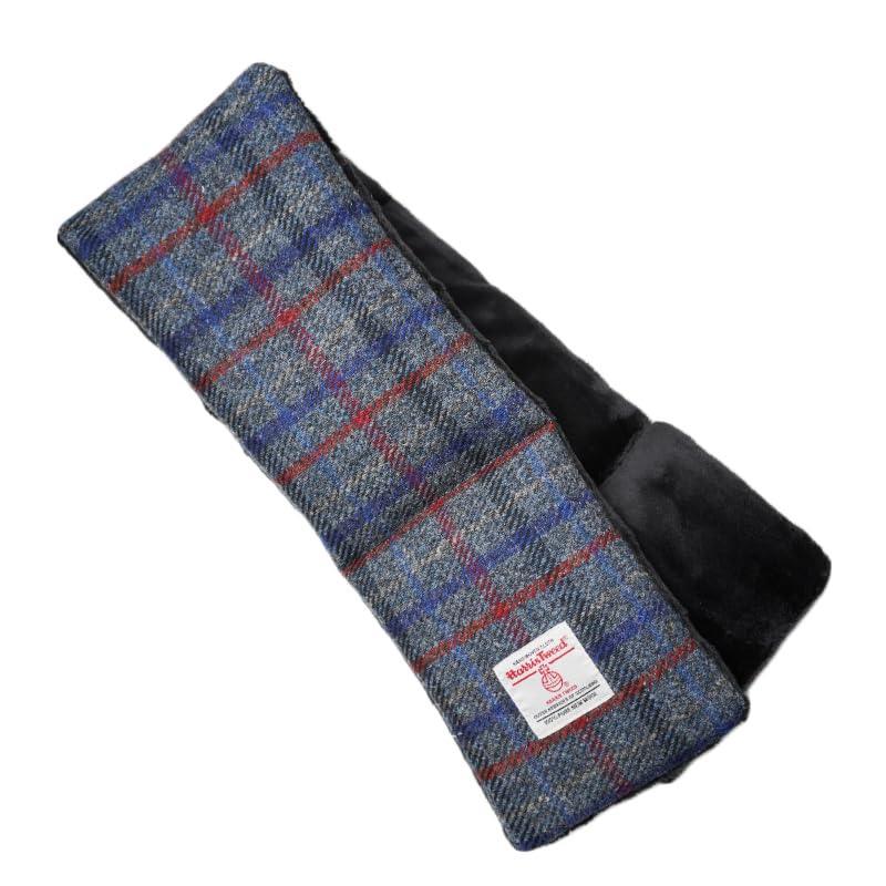 Harris Tweed Tartan Wool Neck Warmer for Women and Men, Handmade Soft Scarf with Plush Lining, Warm Winter Gift - Handmade Lifestyle Shop