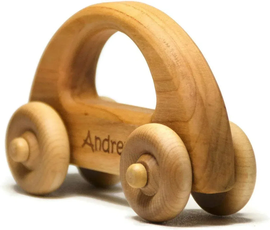 Wooden Toy Car – Handmade Natural Wood Push Car for Toddlers & Kids, Classic Gift Toy for Everyday Play - Handmade Lifestyle Shop