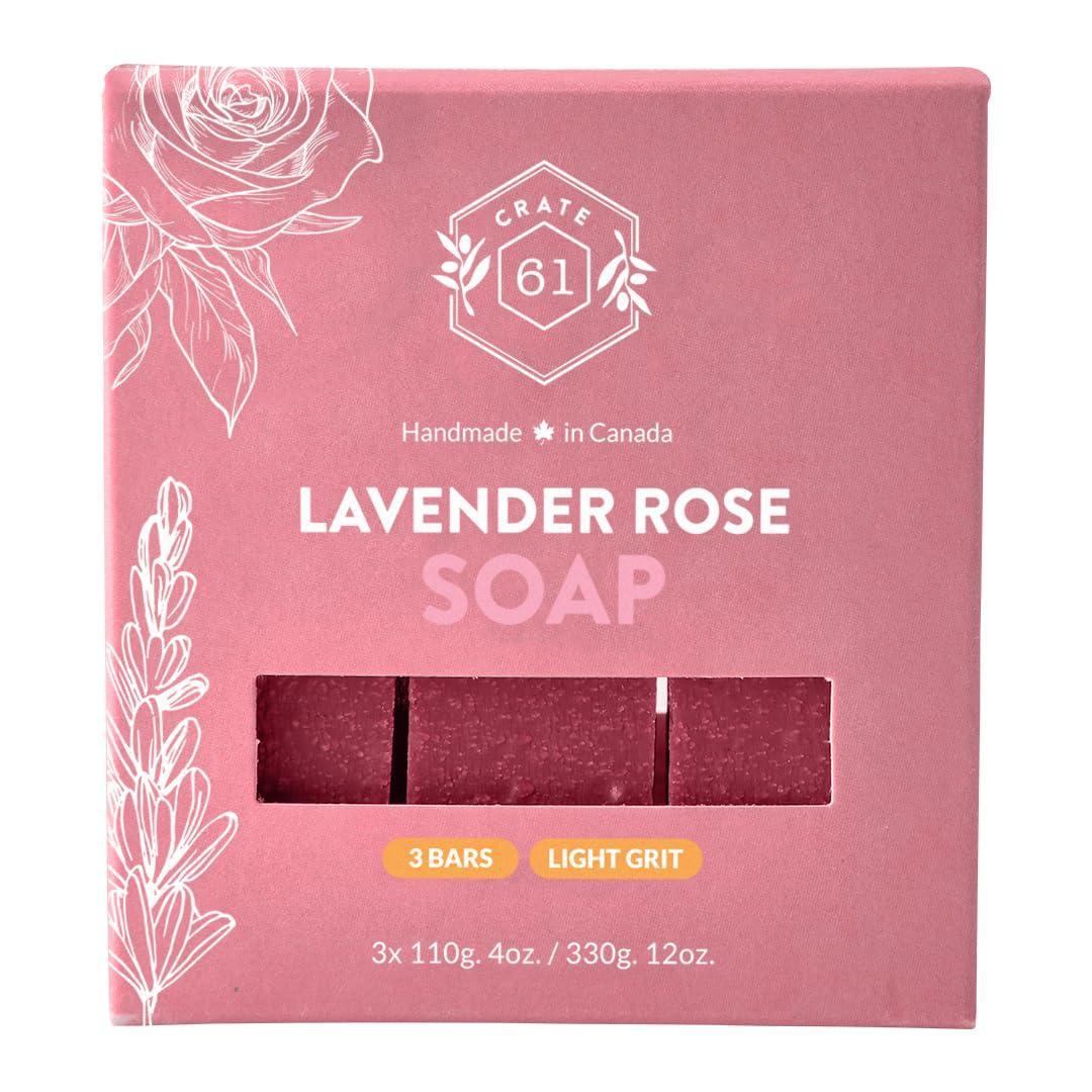 Crate 61 Organics, Handmade in Canada, Plant Based Natural Bar Soap Cold Pressed For Face & Body, w/Premium Essential Oils, For Men & Women 3 Pack (Ginger Cardamom) - Handmade Lifestyle Shop