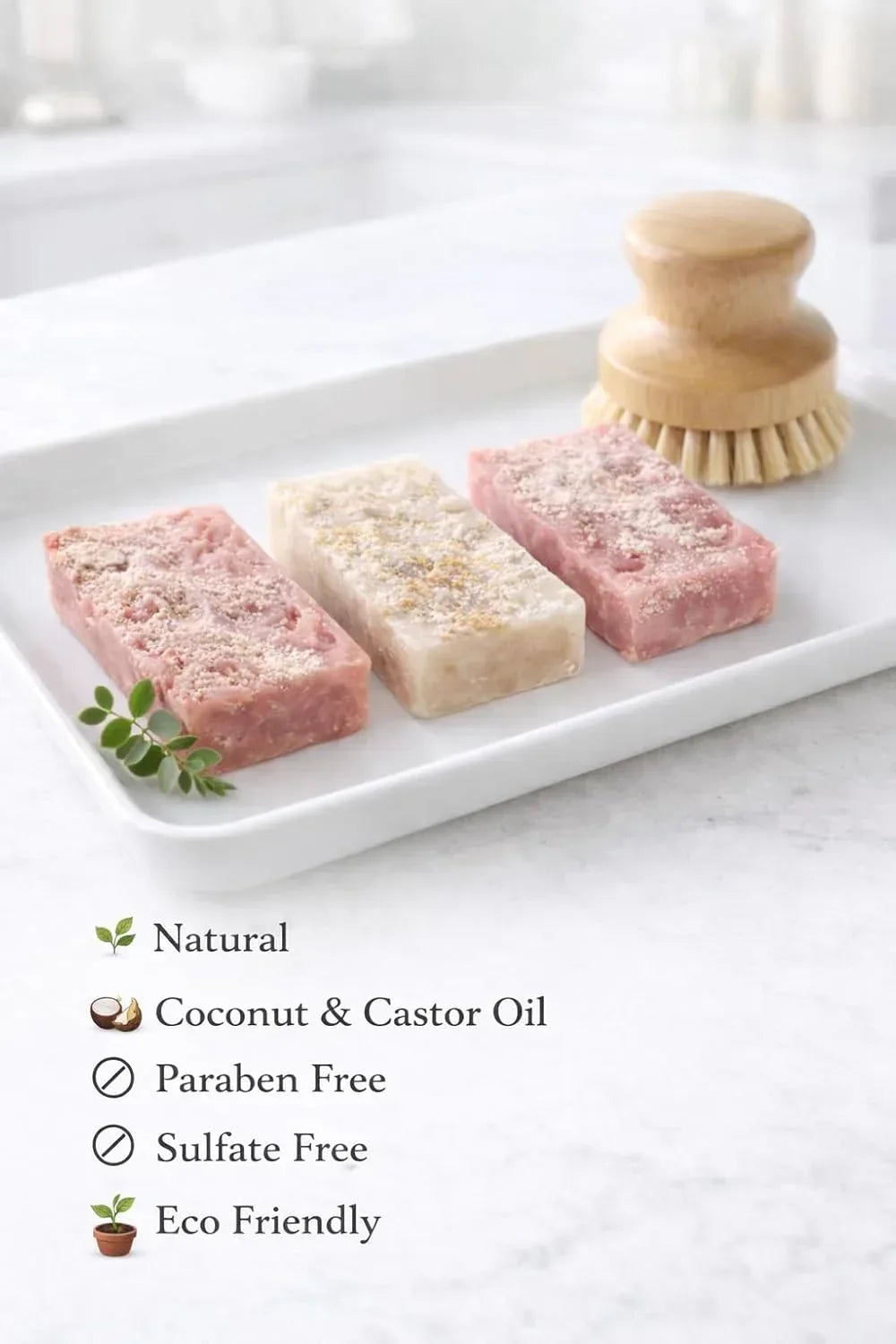 Cherry Blossom & Hibiscus Dish Soap Bars 3 Pack-Natural Solid Dish Soap, Coconut & Castor Oil, Fragrance Oil, Mica- Eco-Friendly Zero-Waste Cleaning (3.2 oz Bars) - Handmade Lifestyle Shop