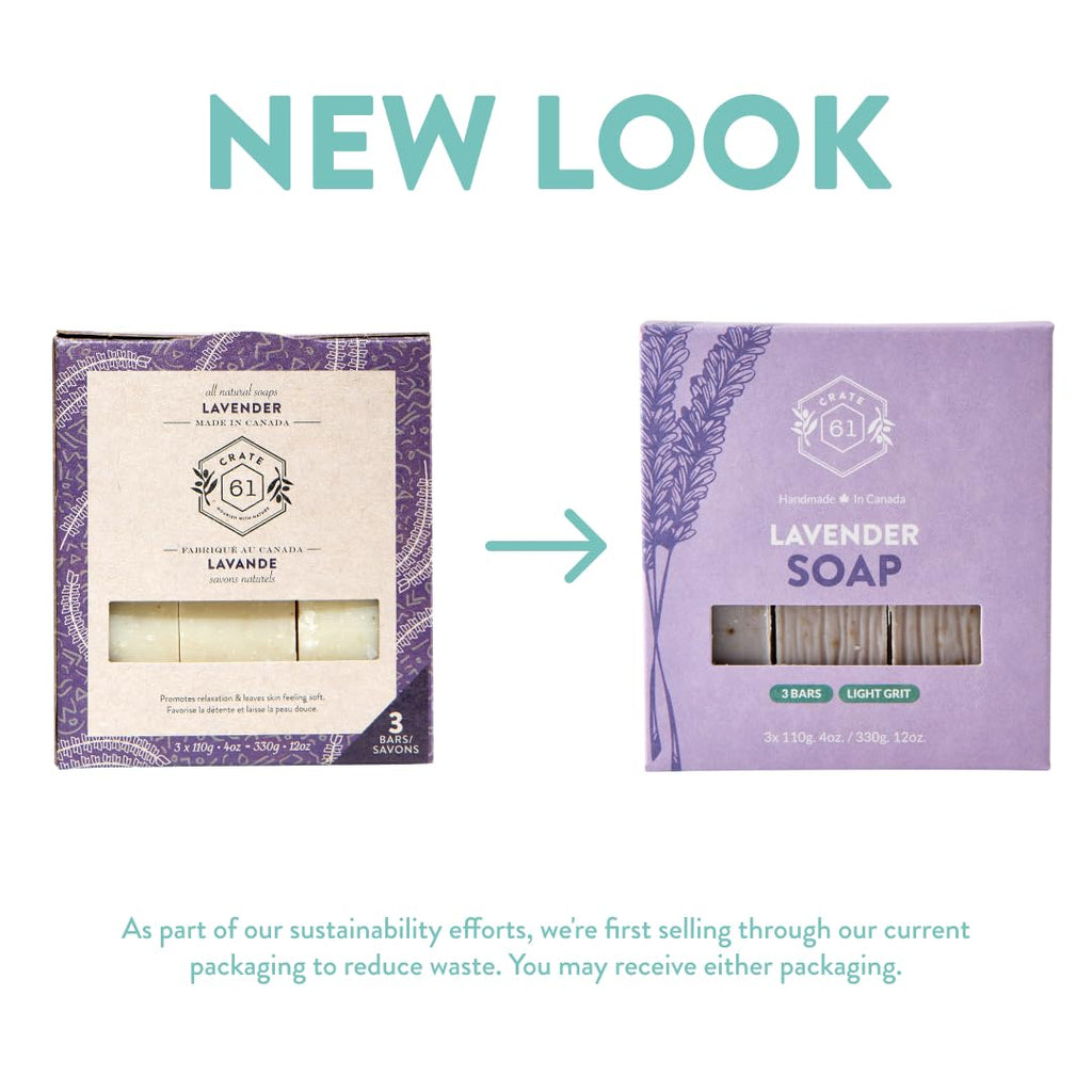 Crate 61 Organics, Handmade in Canada, Plant Based Natural Bar Soap Cold Pressed For Face & Body, w/Premium Essential Oils, For Men & Women 3 Pack (Ginger Cardamom)