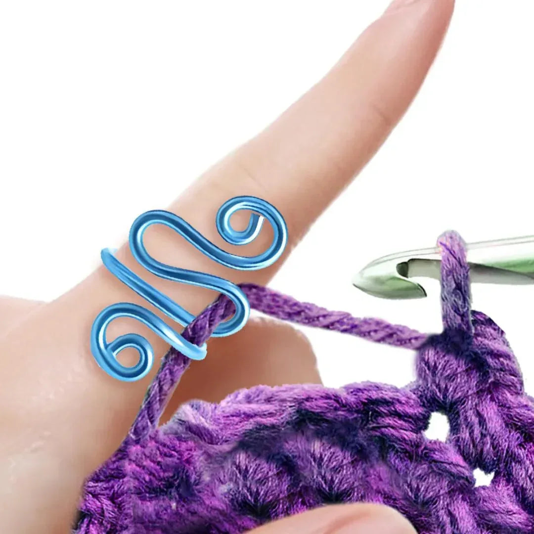 Handmade Crochet Tension Ring For Finger, Left Handed, Right Handed Zig Zag Ring, Yarn Tension Ring For Crochet, Crochet Gifts For Crocheters, Knitters - Handmade Lifestyle Shop