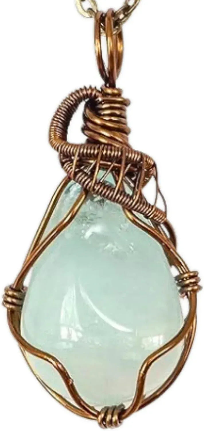 Designs by Nature Gems Necklace for Women - Designer Pendant Necklace - Antique Bronze Chain - Handmade Lifestyle Shop