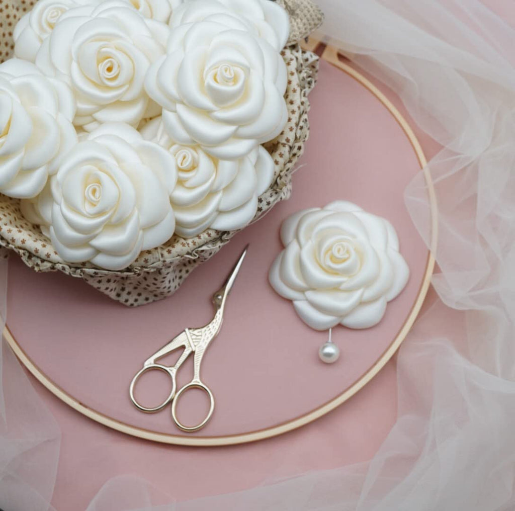 Silk Rose Flower Pin Brooch By NhanDo Handmade – COLOURFUL Floral Brooch Pin, Handmade Gift Ideas, Gift for her, Gift For Mom, Bridesmaid gift, valentines day gifts