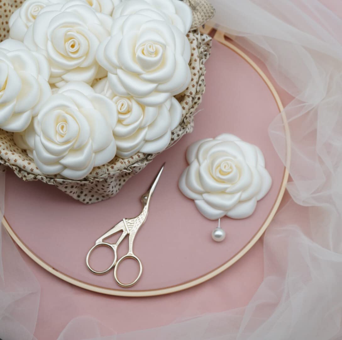 Silk Rose Flower Pin Brooch By NhanDo Handmade – COLOURFUL Floral Brooch Pin, Handmade Gift Ideas, Gift for her, Gift For Mom, Bridesmaid gift, valentines day gifts