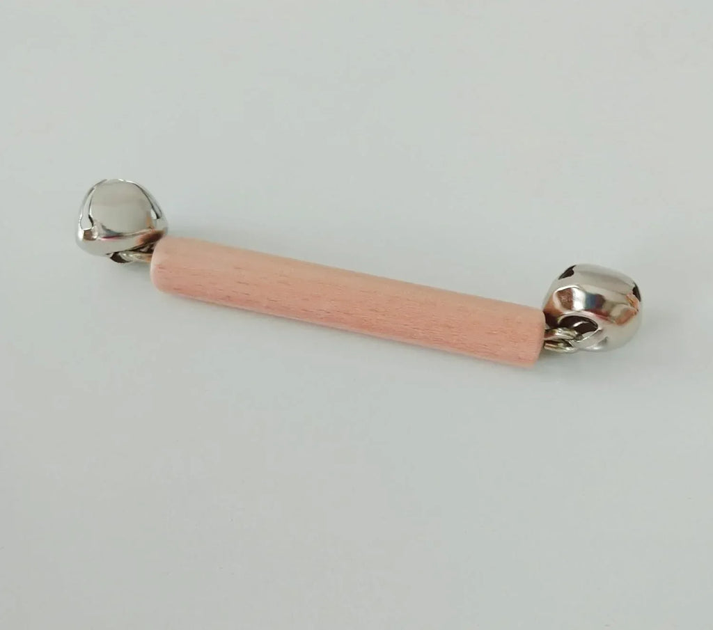 Montessori Wooden Baby Toy Set – Natural Beech Wood Sensory Toys for Infants (0–12 Months) | Rolling Drum, Wooden Rattles, Bell Shaker, Teether Rings | Non-Toxic, Handmade Development Toys - Handmade Lifestyle Shop