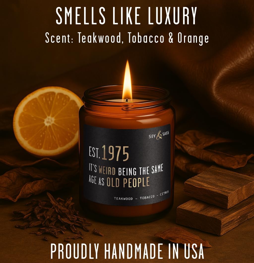 Smoked Vanilla Whiskey Candle - Scented Black Candles for Men or Women - Bourbon, Tobacco & Caramel Soy Wax Mens Candle - Infused w/Essential Oils | Long 50Hr Burn,9oz I Non Toxic I Made in USA