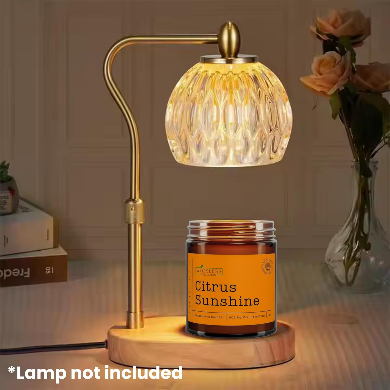 Wickless Vanilla Candles for Candle Warmer Lamp, Many Scents to Choose, 100% Non-Toxic Soy Wax, Scented Candle Melts for Warming Plate, Handmade in The USA (Velvet Vanilla)