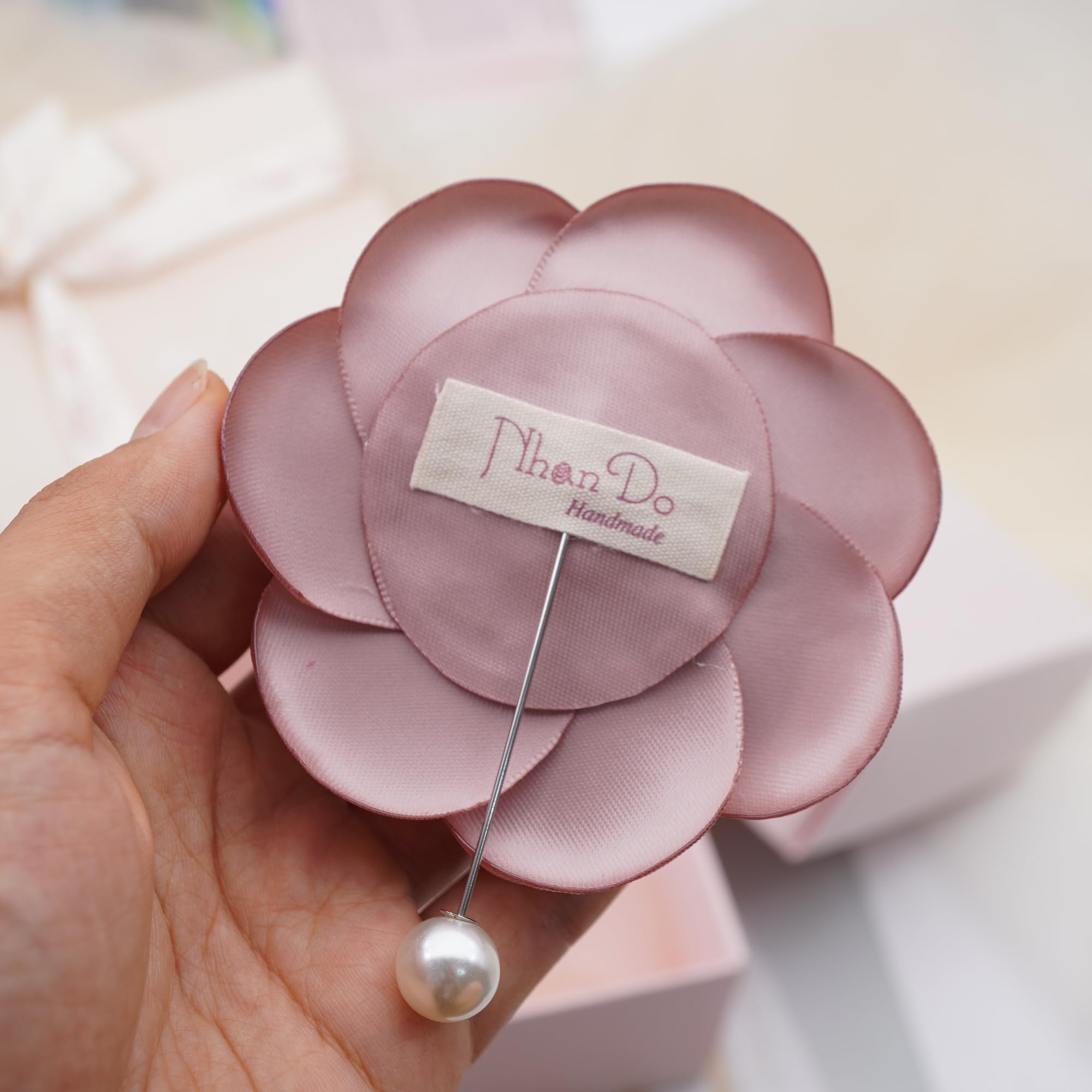 Silk Rose Flower Pin Brooch By NhanDo Handmade – COLOURFUL Floral Brooch Pin, Handmade Gift Ideas, Gift for her, Gift For Mom, Bridesmaid gift, valentines day gifts