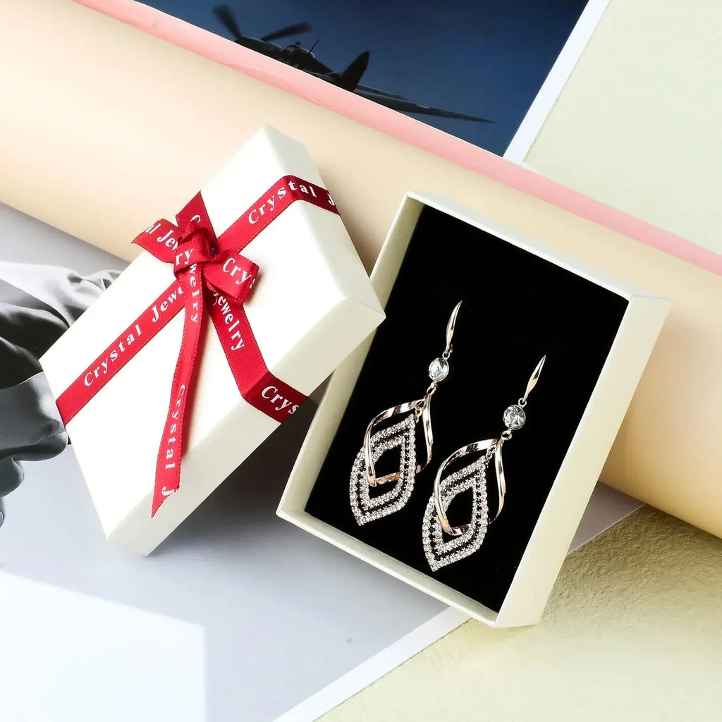 Dangle Earrings for Women, 925 Sterling Silver Handmade Linear Swirl Wire Bohemian Boho 14K Gold Diamonds Earrings Hypoallergenic Fashion Jewelry Gifts for women - Handmade Lifestyle Shop