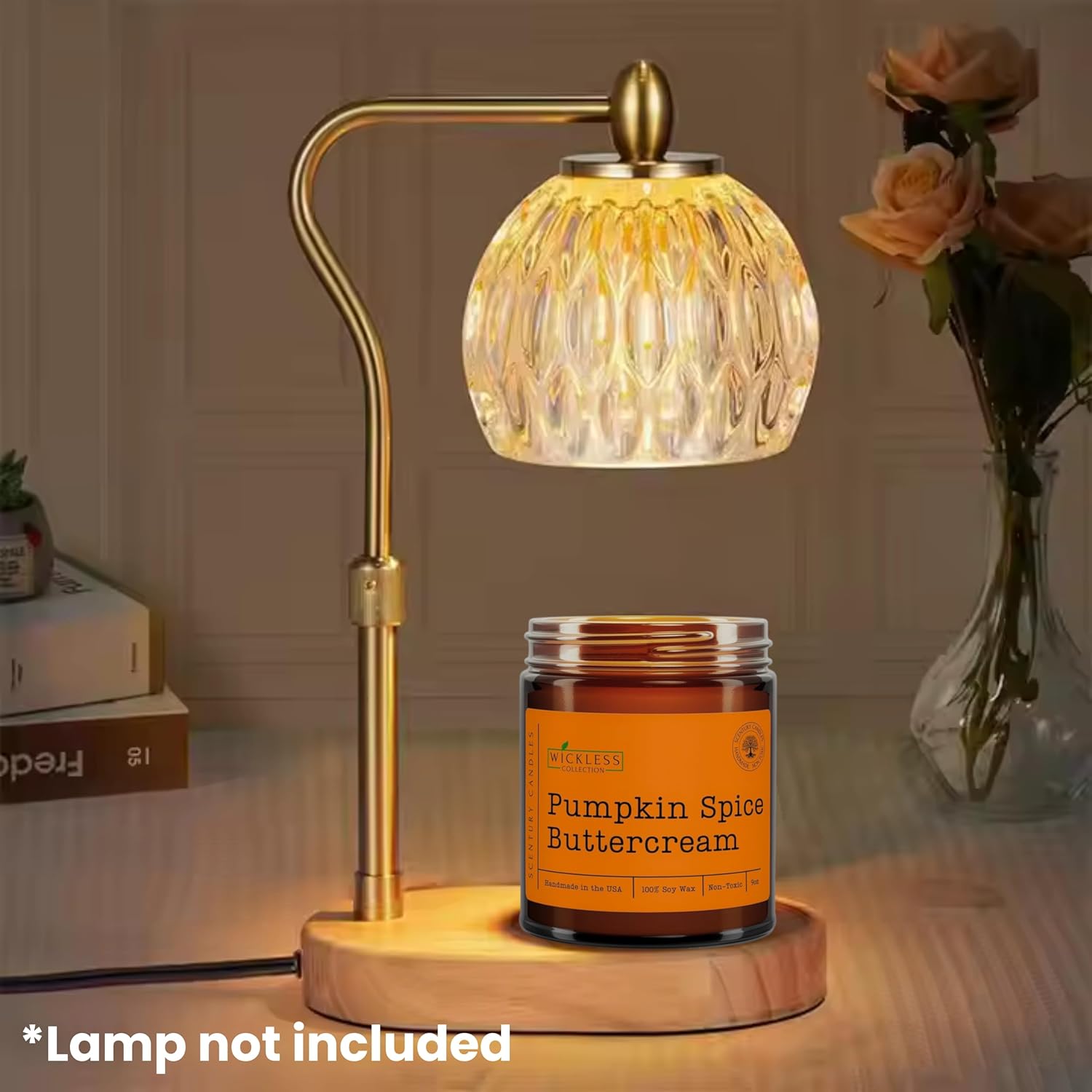 Wickless Vanilla Candles for Candle Warmer Lamp, Many Scents to Choose, 100% Non-Toxic Soy Wax, Scented Candle Melts for Warming Plate, Handmade in The USA (Velvet Vanilla)