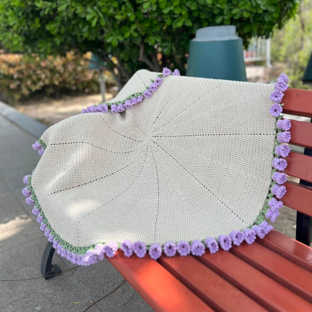 2-in-1 Handmade Crochet Magic Bloom Blanket