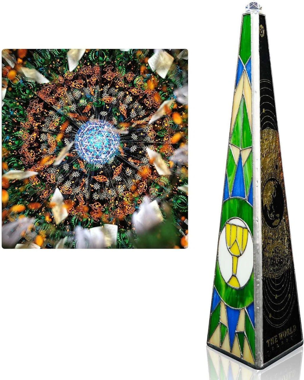 10" Aurora Kaleidoscope for Adults, Tiffany Stained Glass Handmade Adult Kaleidoscope with Gift Box,Anniversary Birthday Christmas New Year Valentine's Day Present Gift - Handmade Lifestyle Shop
