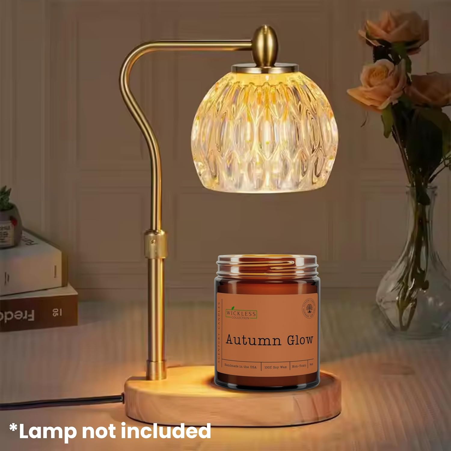 Wickless Vanilla Candles for Candle Warmer Lamp, Many Scents to Choose, 100% Non-Toxic Soy Wax, Scented Candle Melts for Warming Plate, Handmade in The USA (Velvet Vanilla)