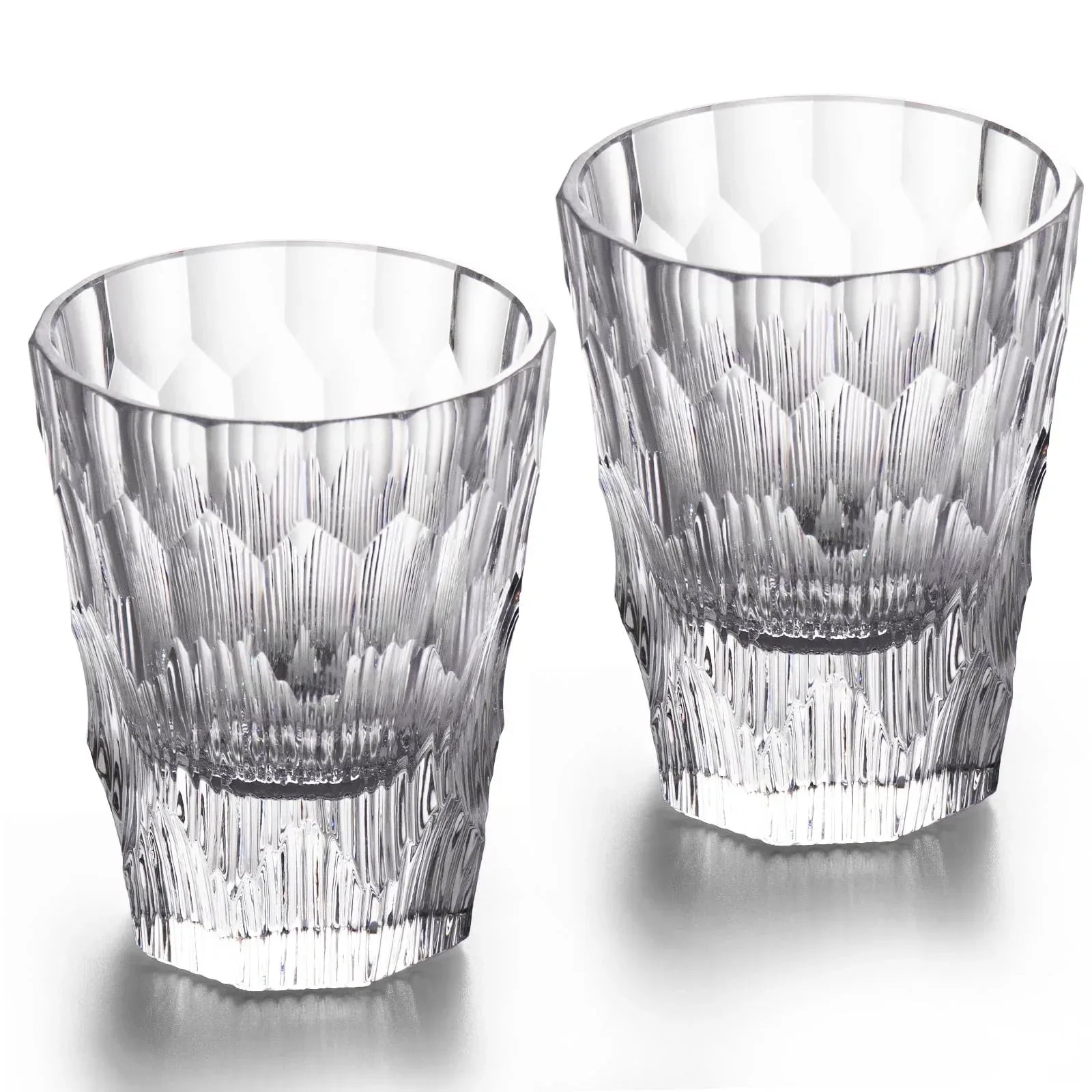 KAMMAK Crystal Whiskey Glasses Set of 2, Handcrafted 7.1oz Old Fashioned Glasses Stemless, Luxury Cocktail Glasses, Hand Blown Scotch Cup for Women, Men Gift for Rocks, Bourbon Barware, Bar - Handmade Lifestyle Shop