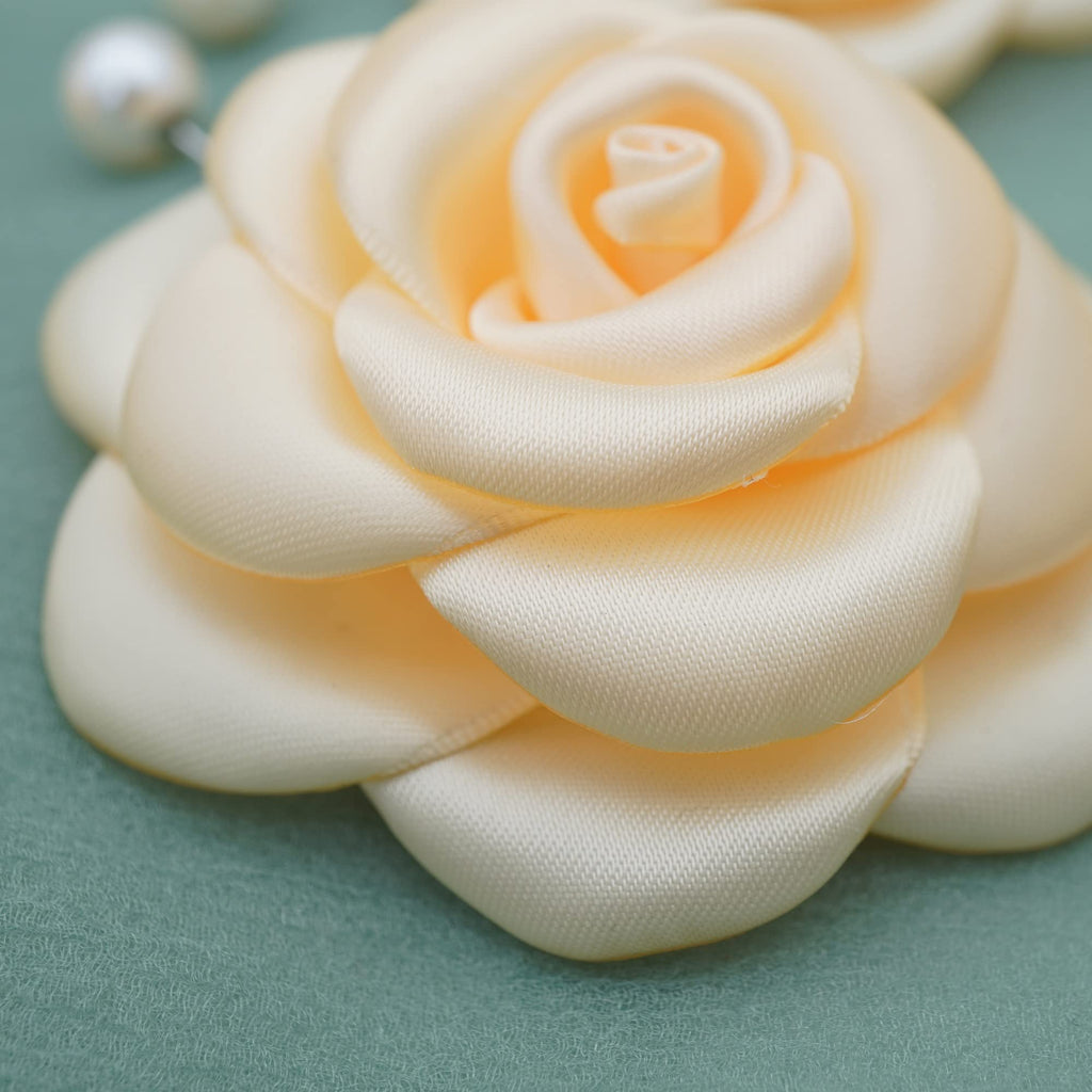 Silk Rose Flower Pin Brooch By NhanDo Handmade – COLOURFUL Floral Brooch Pin, Handmade Gift Ideas, Gift for her, Gift For Mom, Bridesmaid gift, valentines day gifts