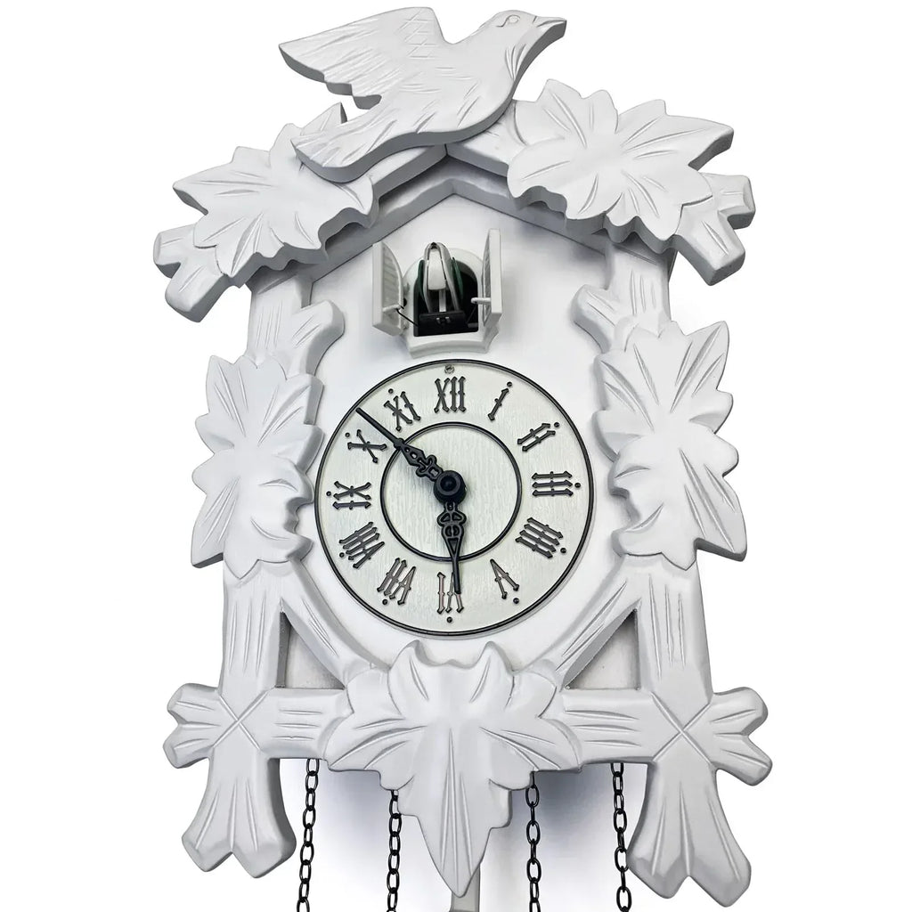 Rylai Cuckoo Clock Vintage Large Wooden Wall Clock Handcrafted 13x9.5 Inch Brown - Handmade Lifestyle Shop