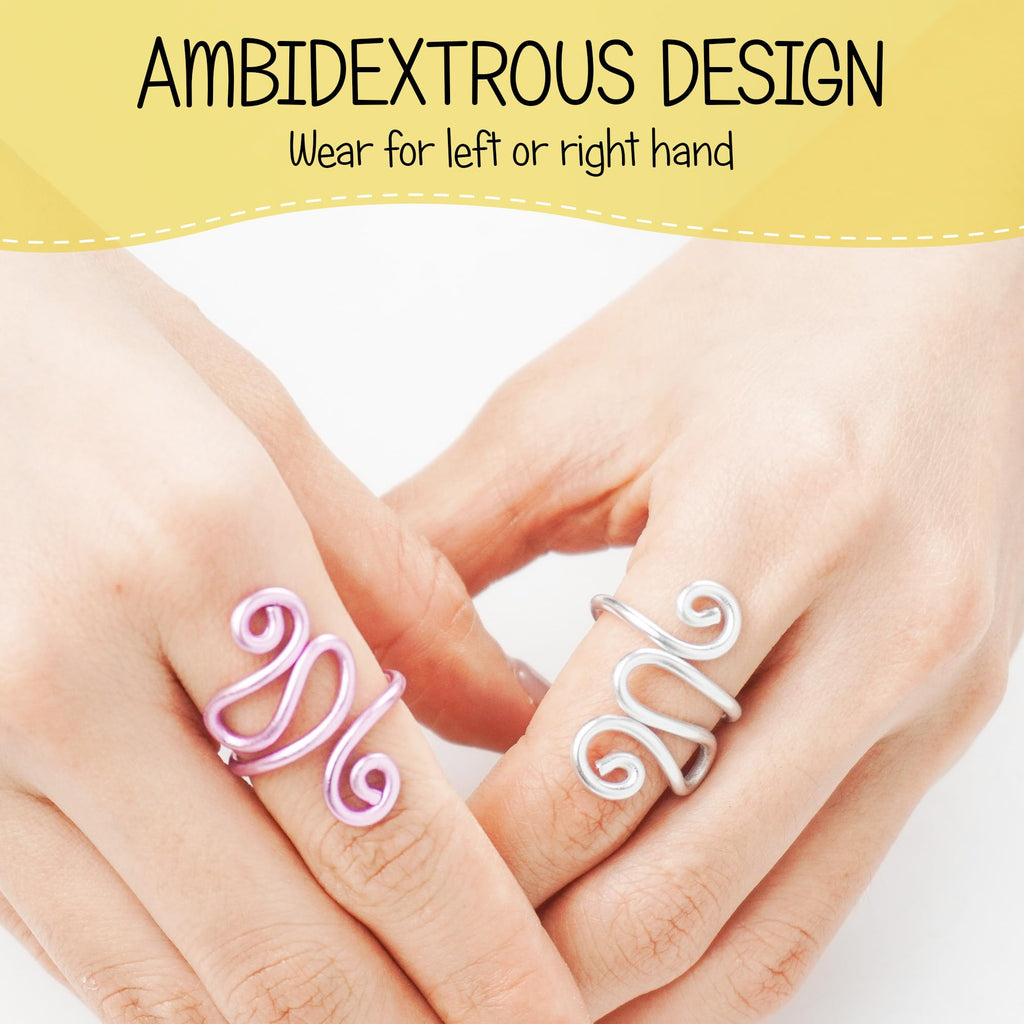 Handmade Crochet Tension Ring For Finger, Left Handed, Right Handed Zig Zag Ring, Yarn Tension Ring For Crochet, Crochet Gifts For Crocheters, Knitters