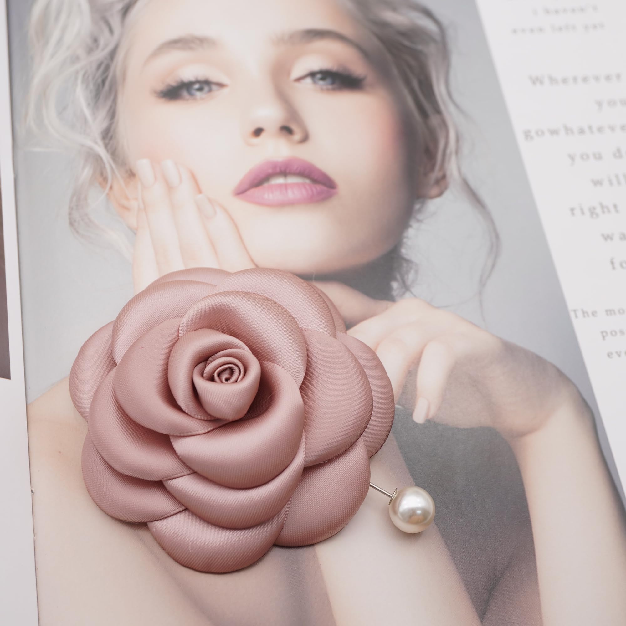 Silk Rose Flower Pin Brooch By NhanDo Handmade – COLOURFUL Floral Brooch Pin, Handmade Gift Ideas, Gift for her, Gift For Mom, Bridesmaid gift, valentines day gifts