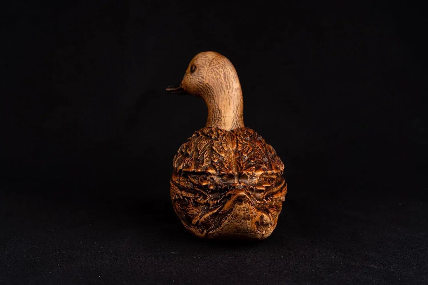 6.10" Decorative Wood Duck Figurine - Handcrafted Bird Art, for Collectors and Rustic Home Decor, Detailed Duck Statuette, NAT Geo Decor Birdduck, Wooden Duck Decor - Handmade Lifestyle Shop