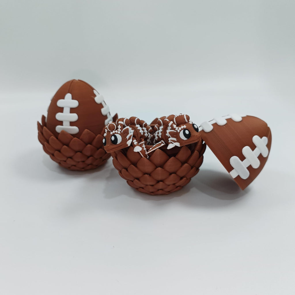 Enchanted 3D Egg with Miniature Inside - Handcrafted Printed Collectible | Fantasy Decor & Gift (Ice Cream Dragon & Egg (Box))