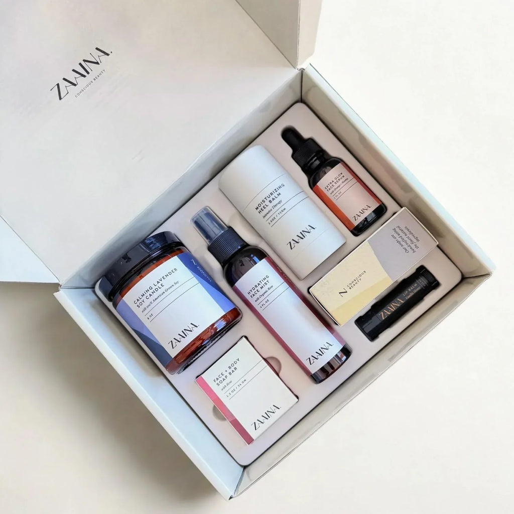 ZAAINA Spa Gift Set for Her - Luxury Valentine's Day Gifts for Women, Pampering At Home Bath and Body Relaxation Spa Package, Spa Gift Basket for Mom Wife Friend, Birthday Gifts for Women - Handmade Lifestyle Shop