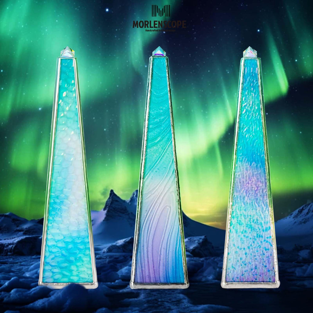 10" Aurora Kaleidoscope for Adults, Tiffany Stained Glass Handmade Adult Kaleidoscope with Gift Box,Anniversary Birthday Christmas New Year Valentine's Day Present Gift