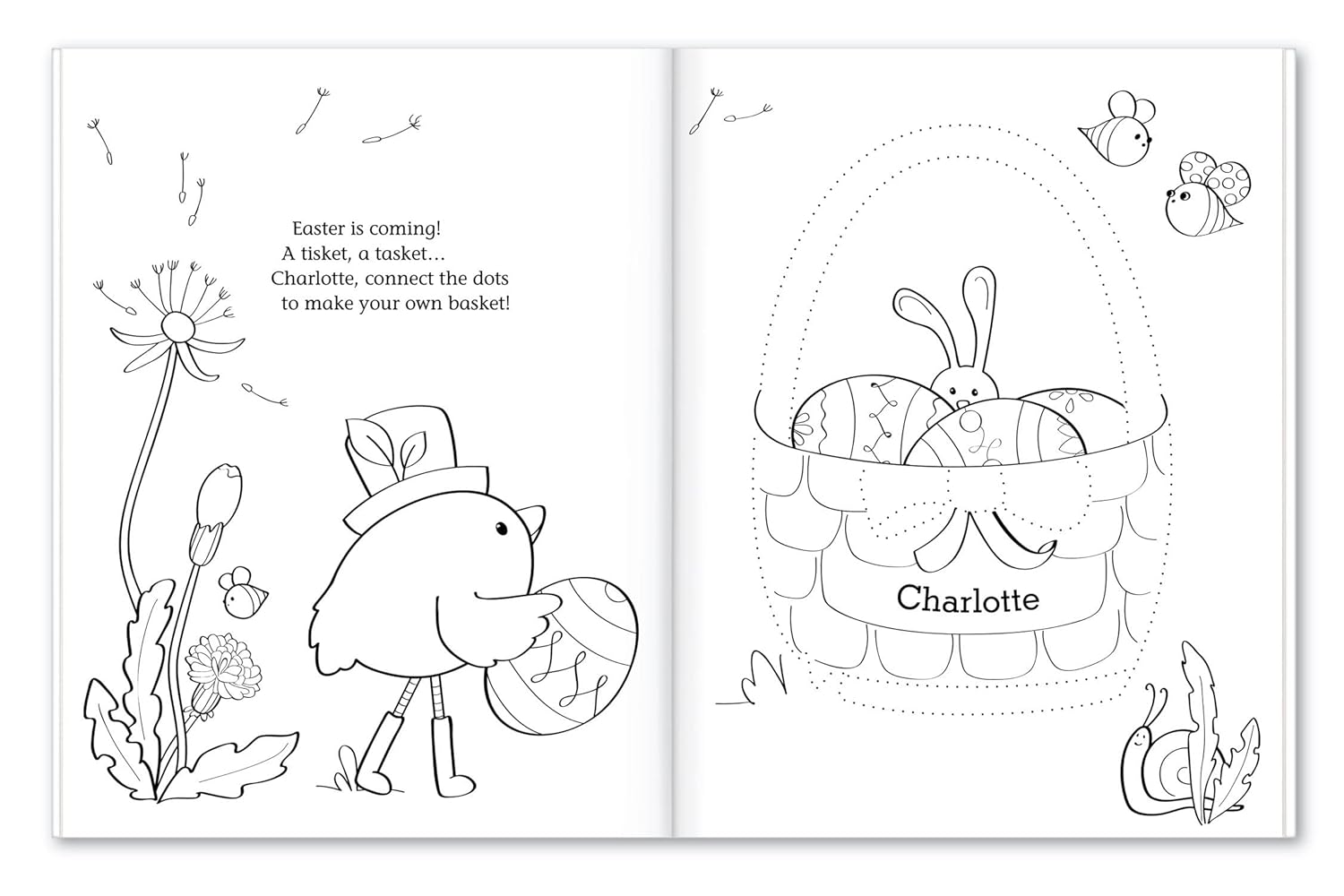 Personalized Coloring & Activity Book for Kids - I See Me! (Easter)