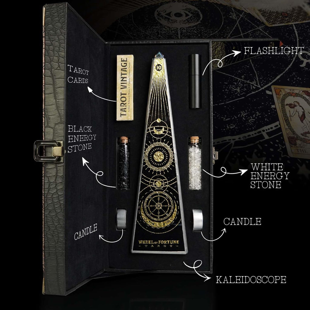 10" Aurora Kaleidoscope for Adults, Tiffany Stained Glass Handmade Adult Kaleidoscope with Gift Box,Anniversary Birthday Christmas New Year Valentine's Day Present Gift