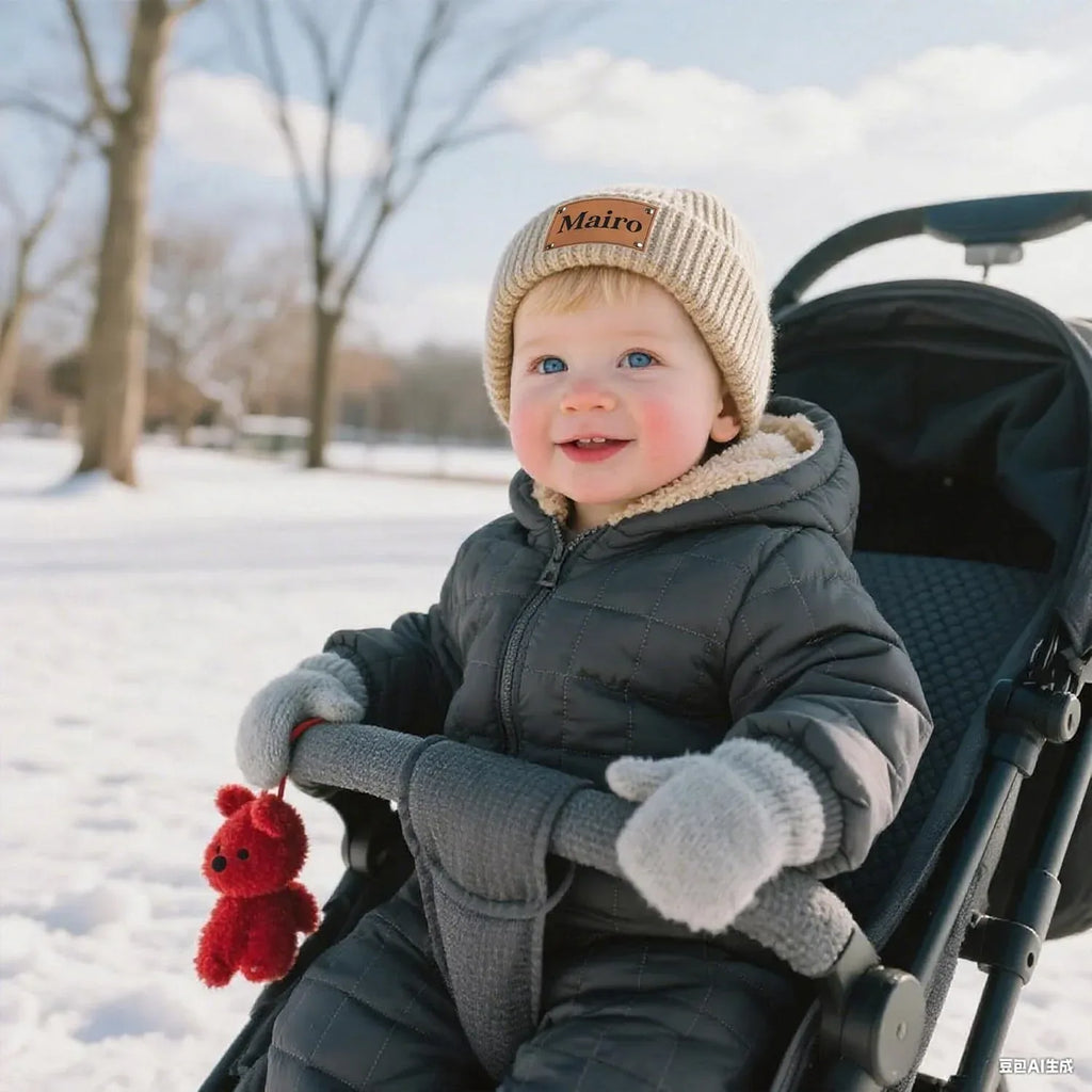 Custom Baby Beanie Hats for Kids,Personalized Toddler Beanies Winter Hat with Name for Baby Boys Girls,Snow Play Knit Warm Beanies Kids,Birthday, Christmas,Newborn - Handmade Lifestyle Shop