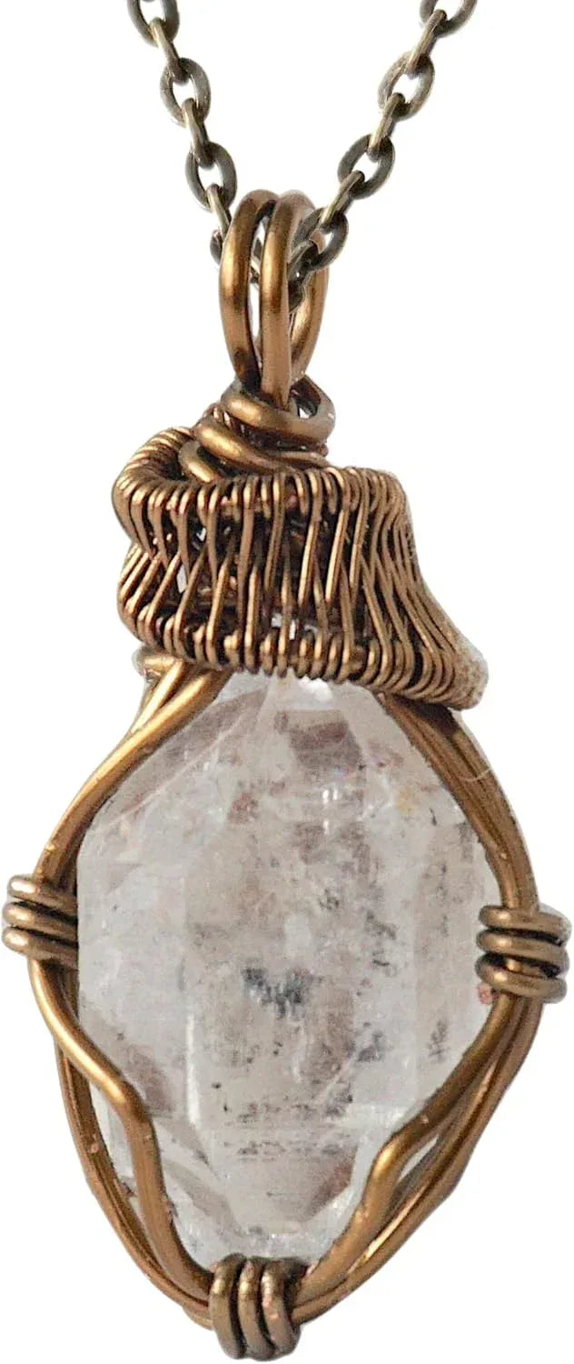 Designs by Nature Gems Necklace for Women - Designer Pendant Necklace - Antique Bronze Chain - Handmade Lifestyle Shop