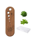 Black Walnut Herb Stripper Vegetable Leaf Herb Stripper Chopper Tool Handmade Wood Uncoated 7 Hole Sizes Durable & Elegant Kitchen Tool with Storage Case Ideal Gift for Cooks - Handmade Lifestyle Shop