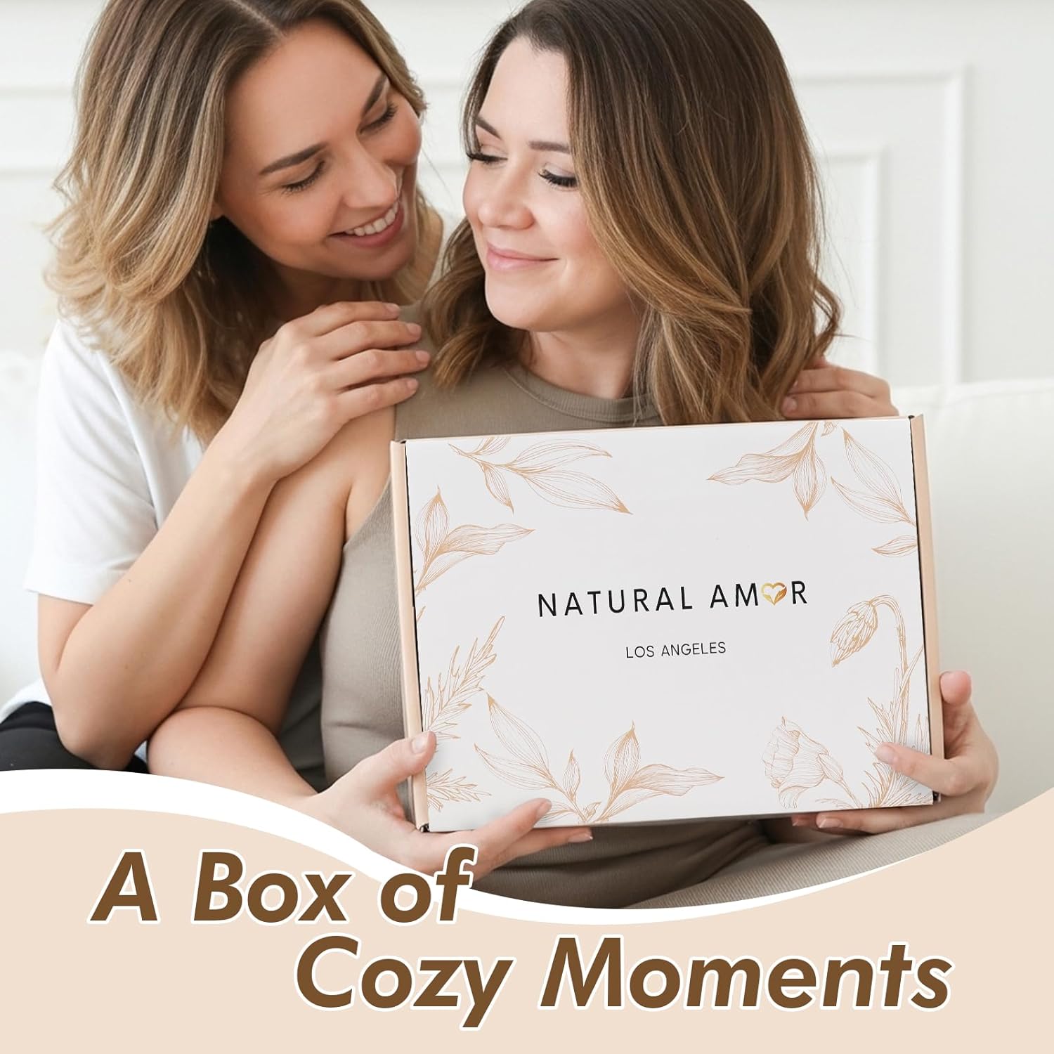 Natural Amor Handmade Spa Gift Set 6 pcs– Includes Citrus Bath Bomb, Lavender Hand Cream, Soap, Bath Salt, Candle – Relaxing Self-Care Kit for Women