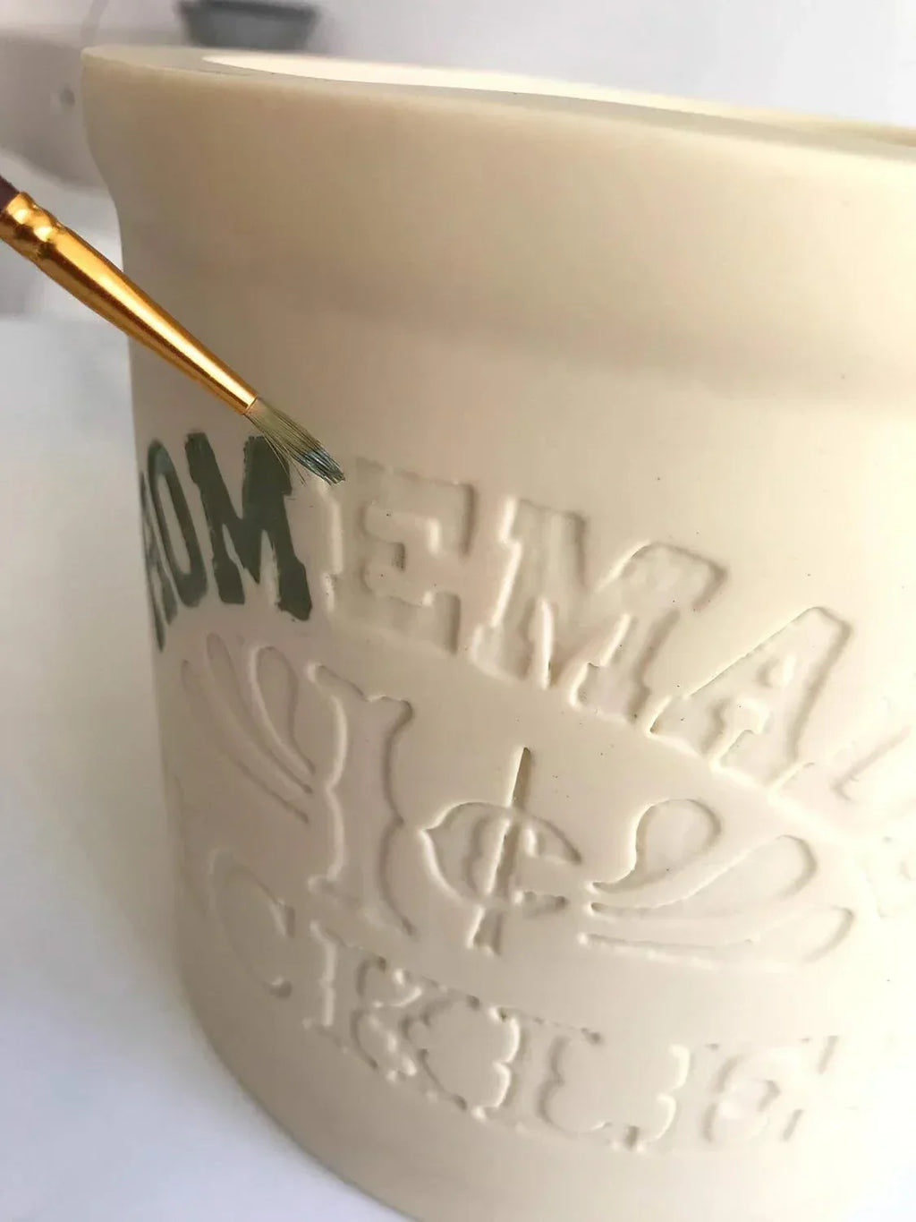 Handmade with Love by Fatima. Utensils holder in Monica’s kitchen. Homemade 1 cent Pickles Jar. Housewarming Gift. Great present for your friends. Totally Handmade. - Handmade Lifestyle Shop