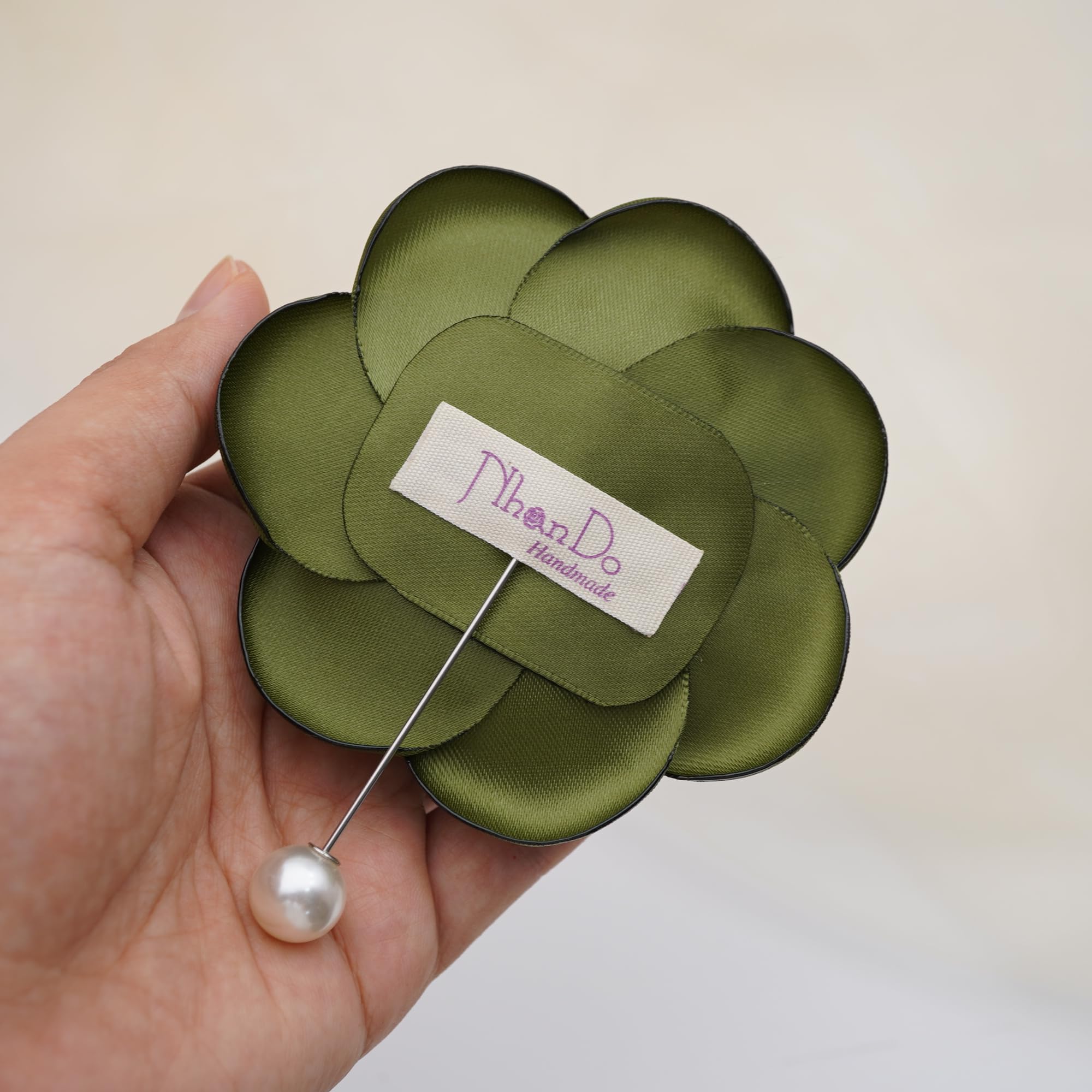 Silk Rose Flower Pin Brooch By NhanDo Handmade – COLOURFUL Floral Brooch Pin, Handmade Gift Ideas, Gift for her, Gift For Mom, Bridesmaid gift, valentines day gifts