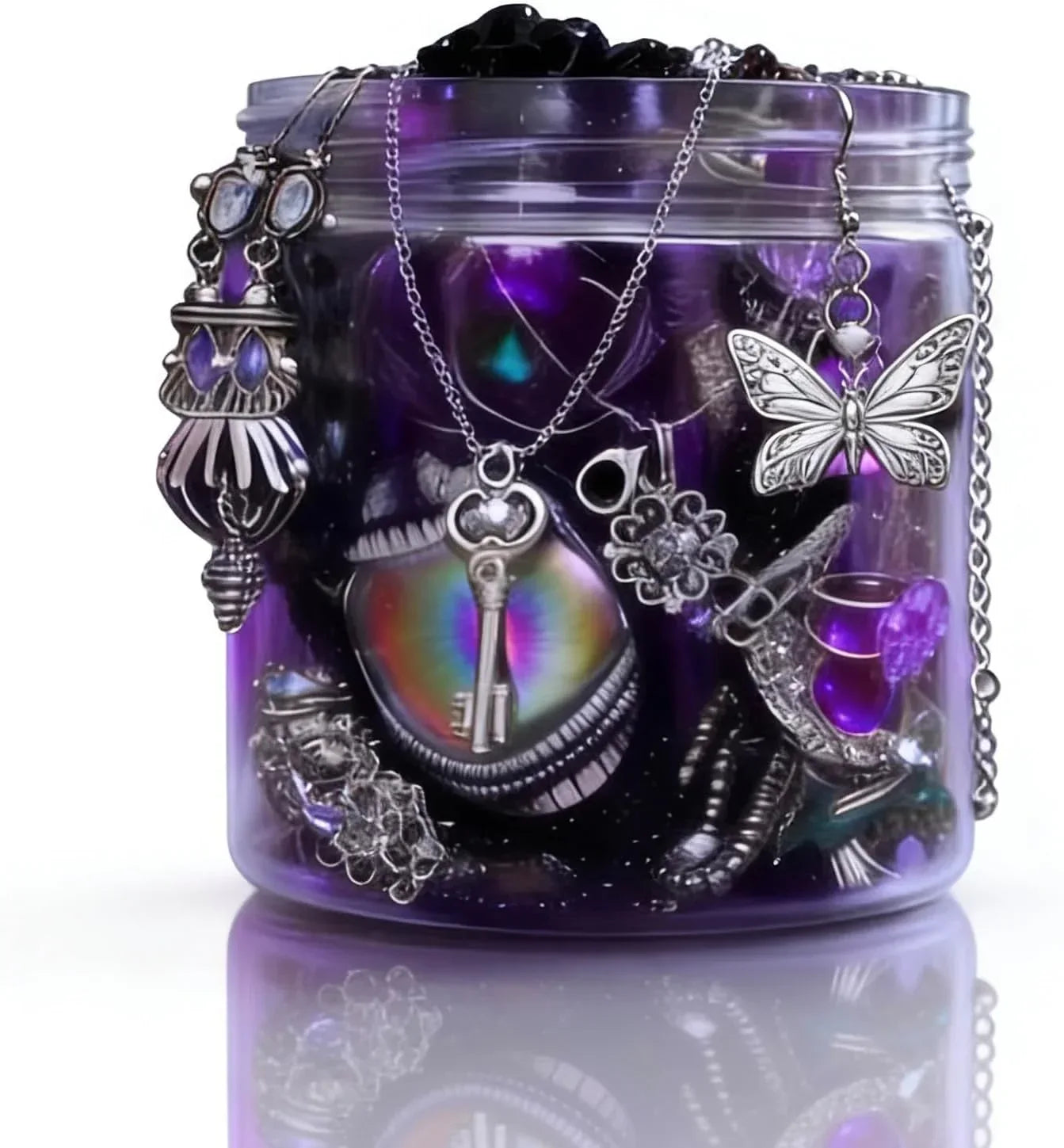 Gift-Ready Witchy Aesthetic Mystery Jewelry Jar, 30PCS Witchy Whimsical Costume Jewelry Set with Necklaces Earrings Rings and Bracelets, Unique Anniversary Birthday Friendship Valentine Gift - Handmade Lifestyle Shop