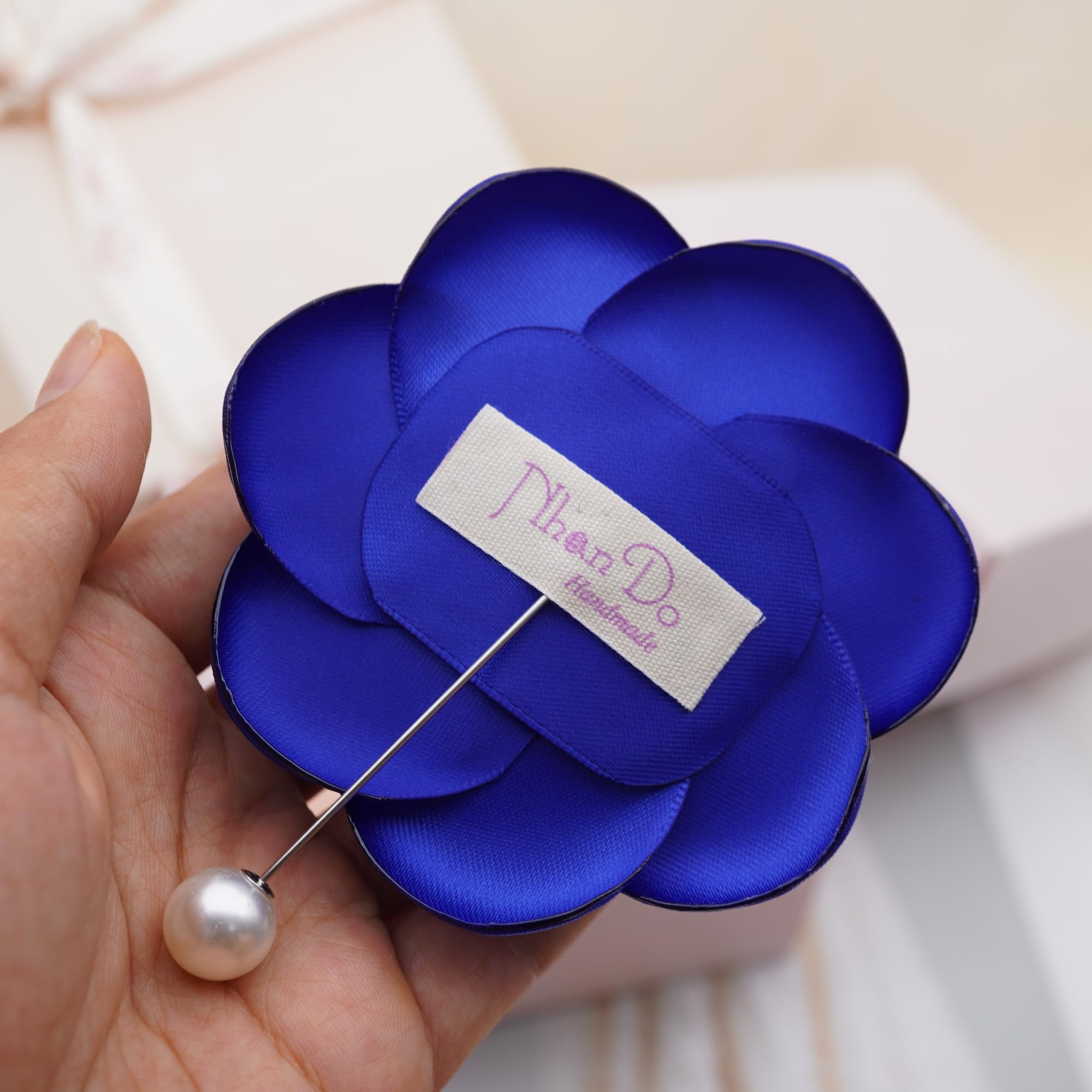 Silk Rose Flower Pin Brooch By NhanDo Handmade – COLOURFUL Floral Brooch Pin, Handmade Gift Ideas, Gift for her, Gift For Mom, Bridesmaid gift, valentines day gifts