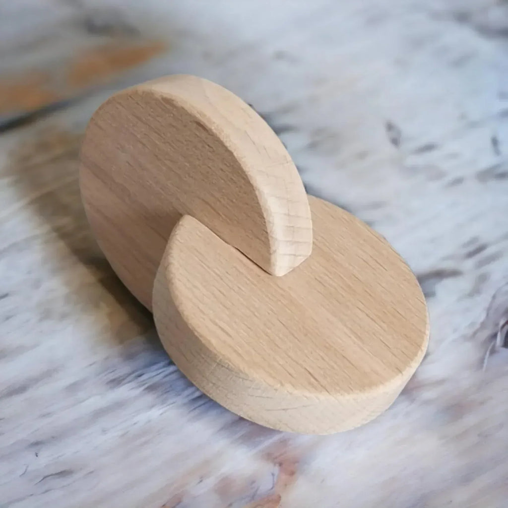 Montessori Wooden Baby Toy Set – Natural Beech Wood Sensory Toys for Infants (0–12 Months) | Rolling Drum, Wooden Rattles, Bell Shaker, Teether Rings | Non-Toxic, Handmade Development Toys - Handmade Lifestyle Shop