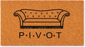 Funny Doormat: P.I.V.O.T. Couch, Friends TV Show Welcome Mat, Great Gift for Friends Fans, New Apartment Gift (36x60) 1991
