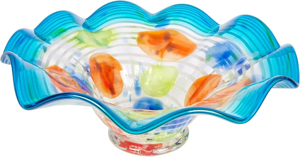 Dale Tiffany AV21188 Art Glass Vase 6.25" Tall Villa Newport Handcrafted Murano-Style Vase for Home Décor, Living Room, Bed Room, Home Office and Gift - Handmade Lifestyle Shop