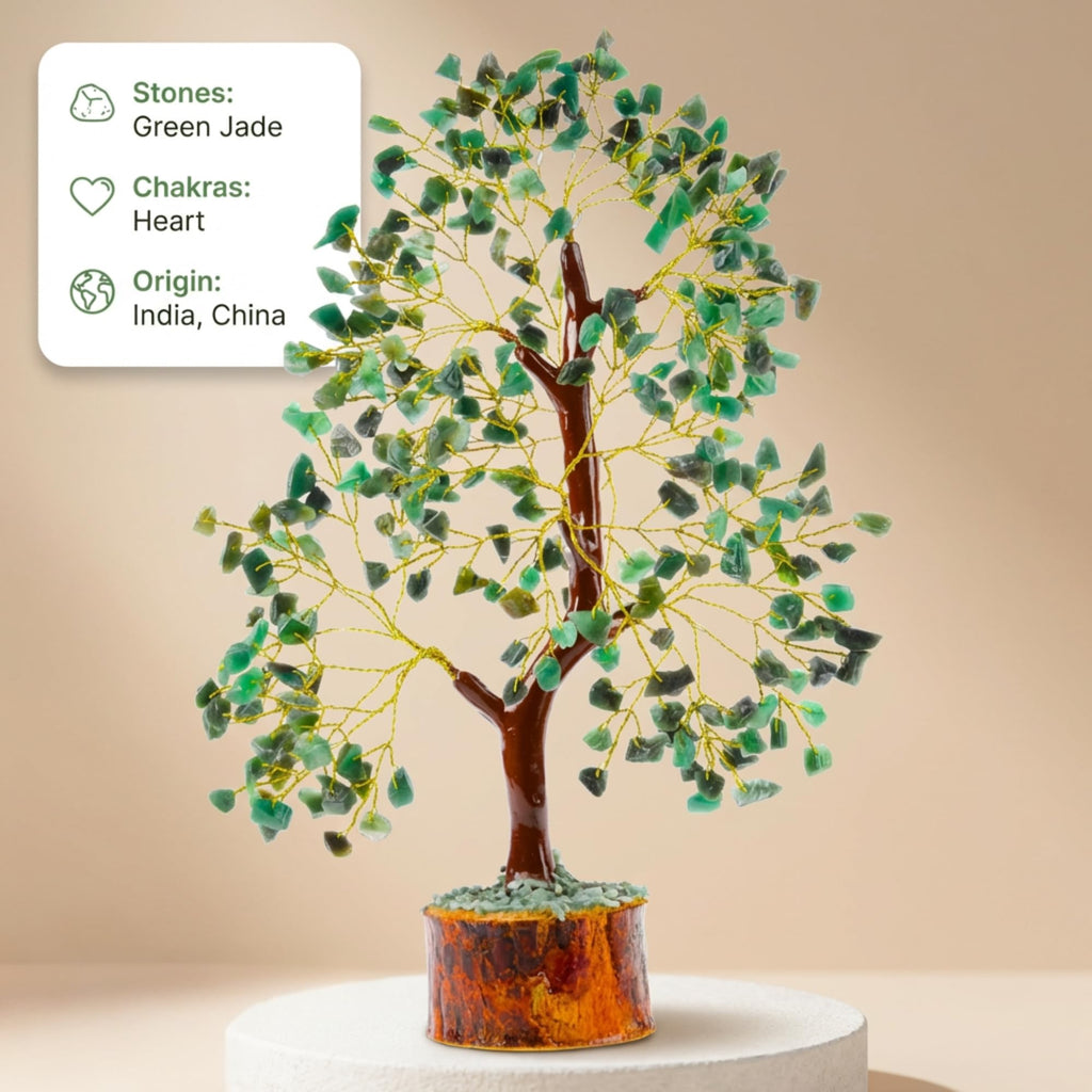 7 Chakra Healing Crystal Tree Kit, Bracelet, Pendant, Necklaces, Handmade Gemstone Money Bonsai Tree of Life Feng Shui Decor for Home Office, Positive Energy, Reiki Healing, for Women