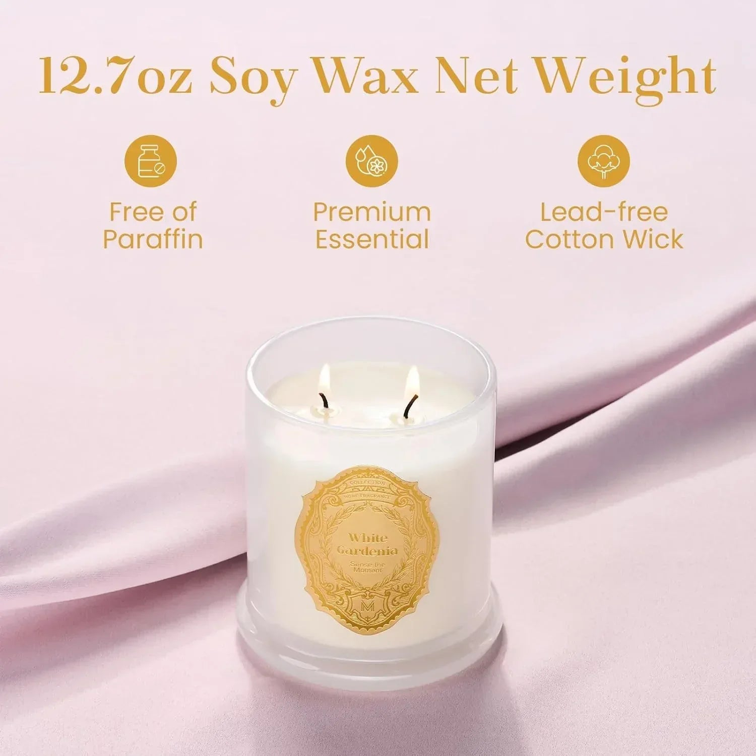 M&SENSE Sage Eucalyptus Candles for Home Scented, 2 Wick 12.7oz Soy Wax Candles Non Toxic,70 Hours Long Burning,Christmas Candles Gift for Stress Relief, Meditation, Yoga - Handmade Lifestyle Shop