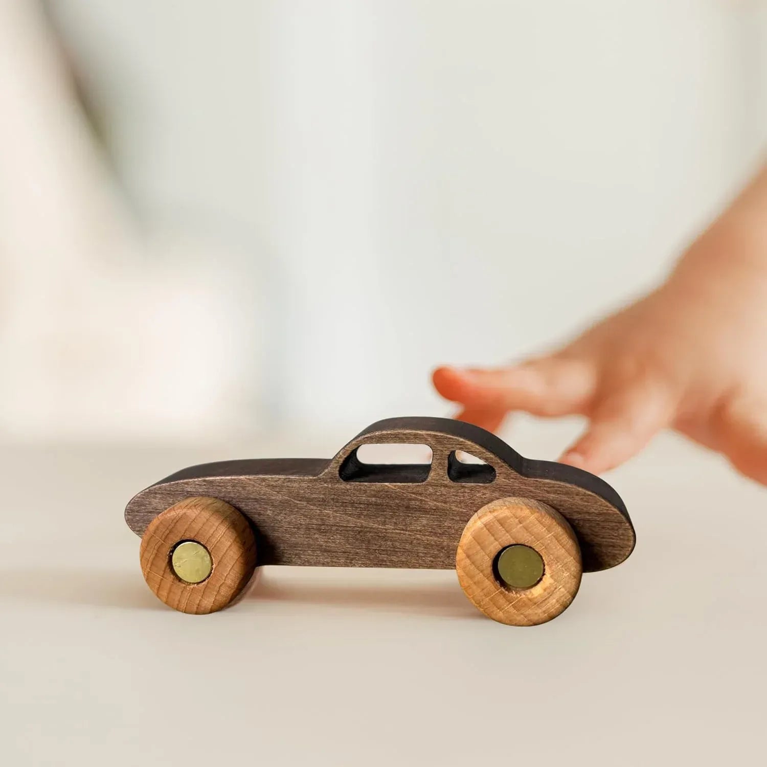 BUSY PUZZLE Wooden Toy Car and Truck Set Montessori Toys for Toddlers Handmade from Natural Wood Gift for Boys and Girls - Handmade Lifestyle Shop