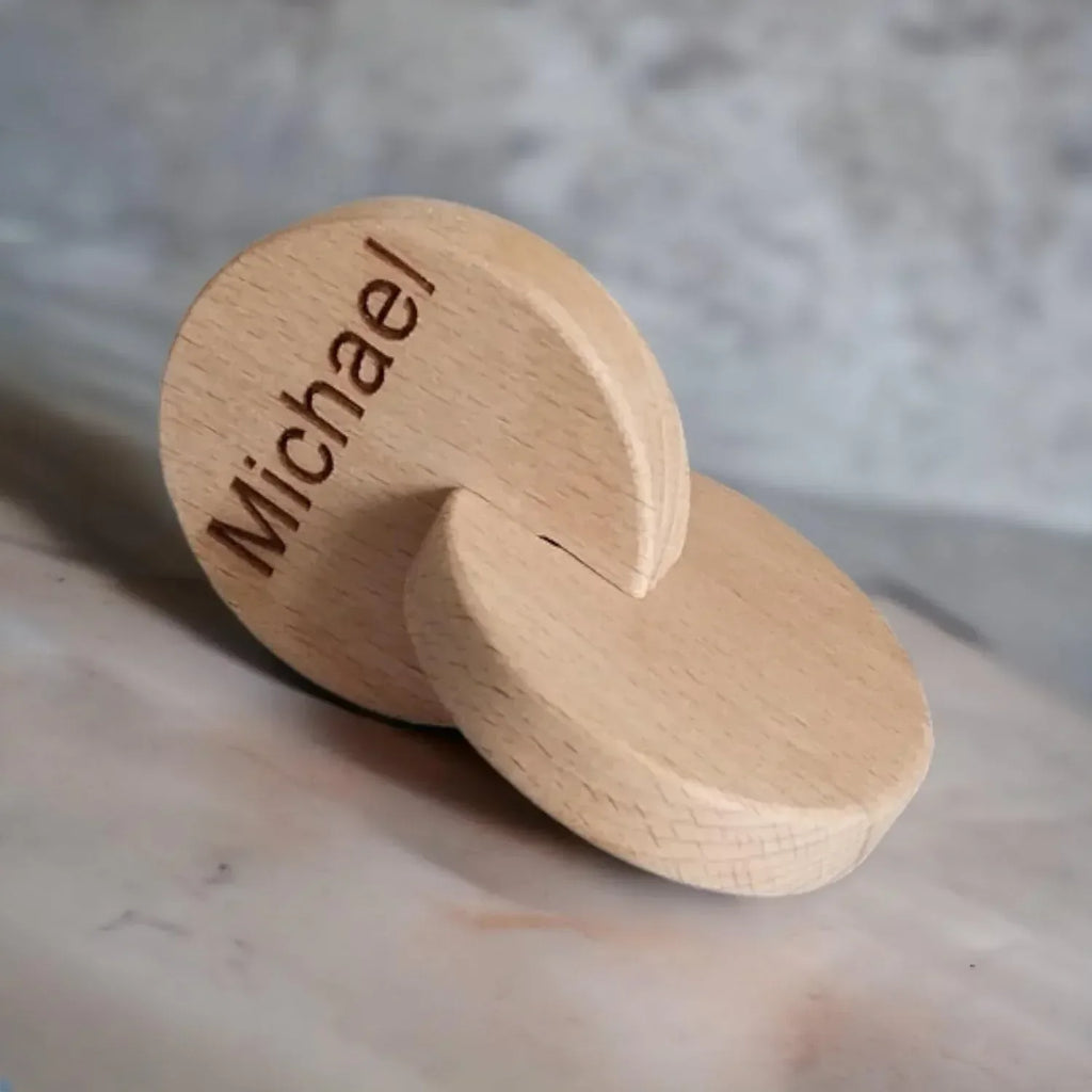 Montessori Wooden Baby Toy Set – Natural Beech Wood Sensory Toys for Infants (0–12 Months) | Rolling Drum, Wooden Rattles, Bell Shaker, Teether Rings | Non-Toxic, Handmade Development Toys - Handmade Lifestyle Shop