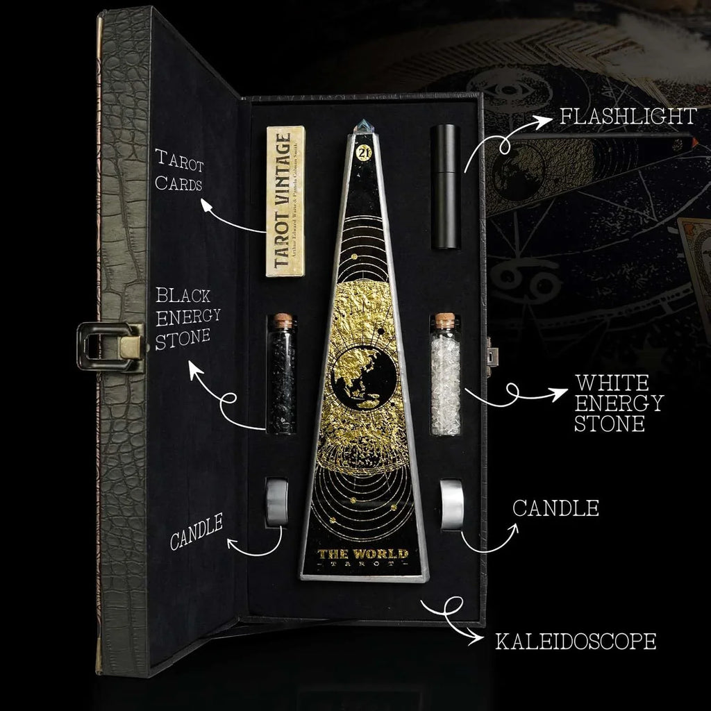 10" Aurora Kaleidoscope for Adults, Tiffany Stained Glass Handmade Adult Kaleidoscope with Gift Box,Anniversary Birthday Christmas New Year Valentine's Day Present Gift - Handmade Lifestyle Shop