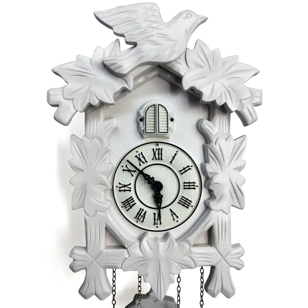 Rylai Cuckoo Clock Vintage Large Wooden Wall Clock Handcrafted 13x9.5 Inch Brown - Handmade Lifestyle Shop