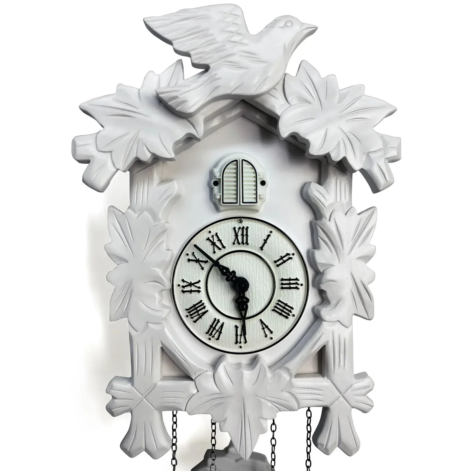 Rylai Cuckoo Clock Vintage Large Wooden Wall Clock Handcrafted 13x9.5 Inch Brown - Handmade Lifestyle Shop