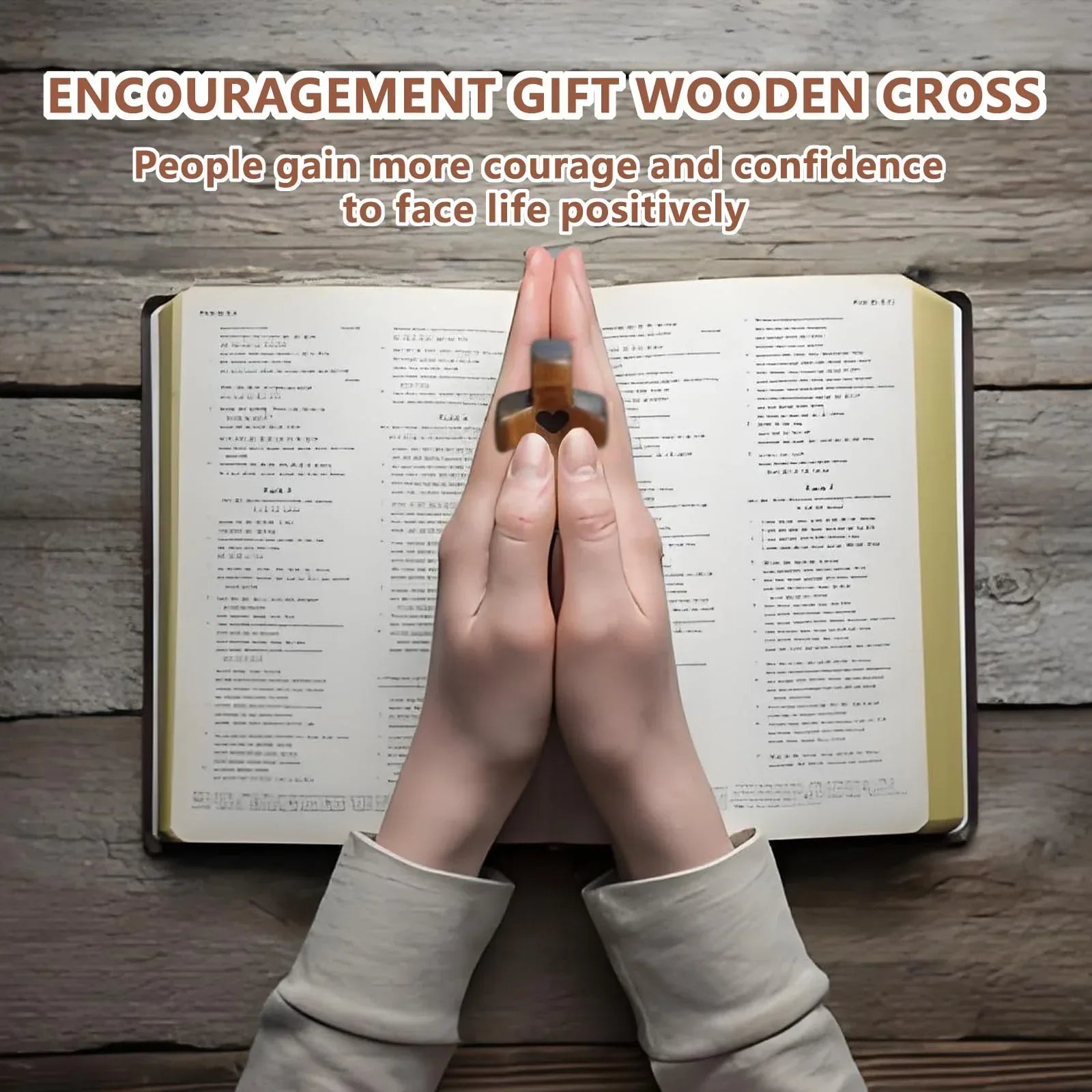 3-Pack Wooden Cross Fidget, Handmade Pocket Wood Crosses, Cross My Heart | Encouragement Gift, Relieve Anxiety for Yourself, Inspirational Easter Gift for Christian Faith, Prayer, Valentines Day Gifts - Handmade Lifestyle Shop