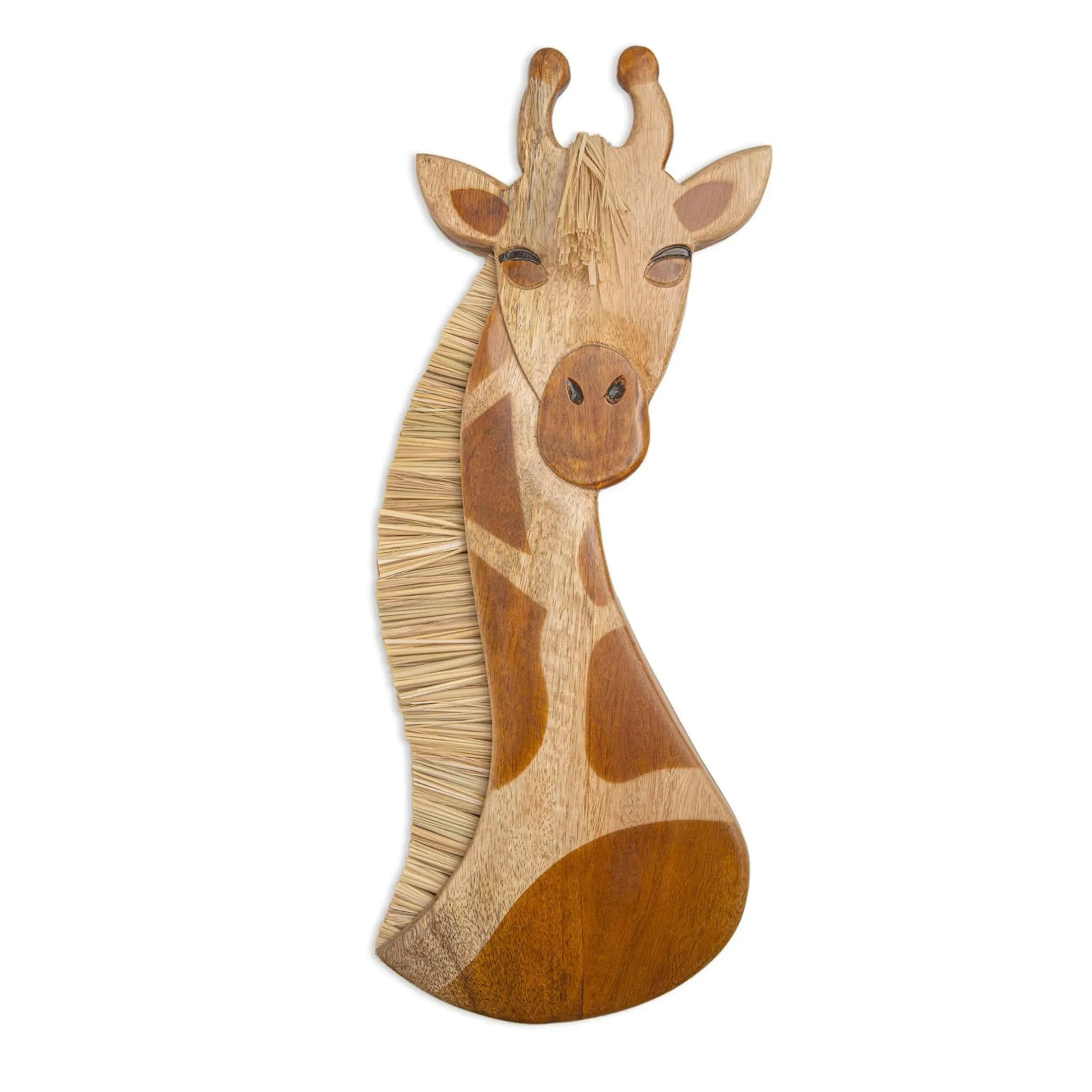 Crane Baby Wooden Safari Wall Decor, Wood Animal Nursery Wall Art, Boho Gender-Neutral Safari Room Decor Elephant 21L X 21W Brown - Handmade Lifestyle Shop